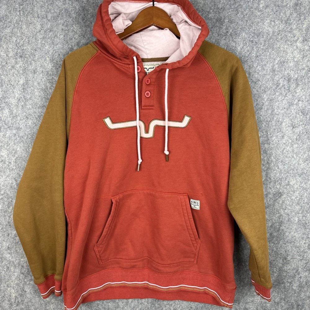 Kimes Ranch Hoodie Women XL Rust Orange Cowgirl Western Uncomplicated Rodeo
